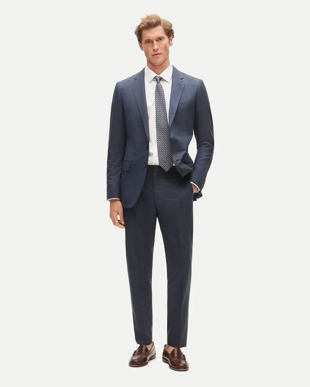 J. Crew Ludlow Slim-Fit Suit Jacket 100% Italian Wool Deep Pacific Size 38R NWT